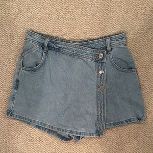 Zara Blue Denim Mini Skirt